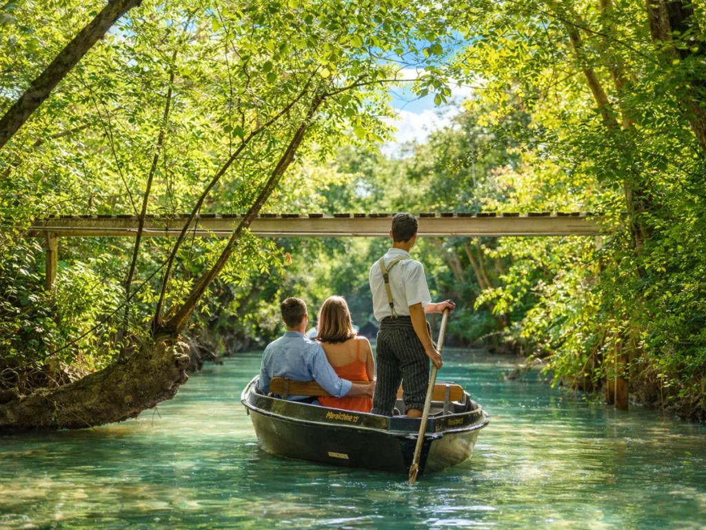 Week end en amoureux en Vendée - Promenade en barque en amoureux Marais Poitevin Vendée escapade romantique
