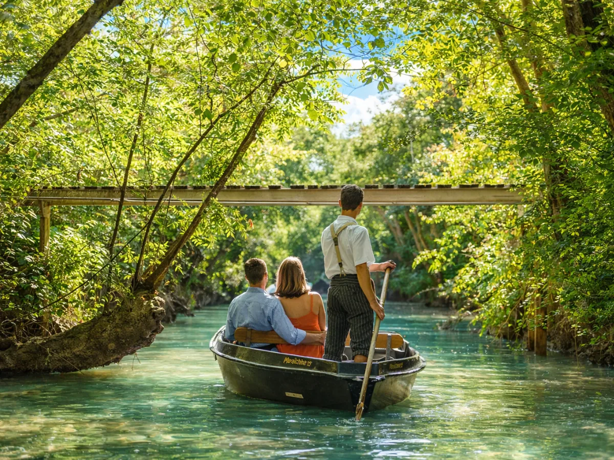 Week end en amoureux en Vendée - Promenade en barque en amoureux Marais Poitevin Vendée escapade romantique