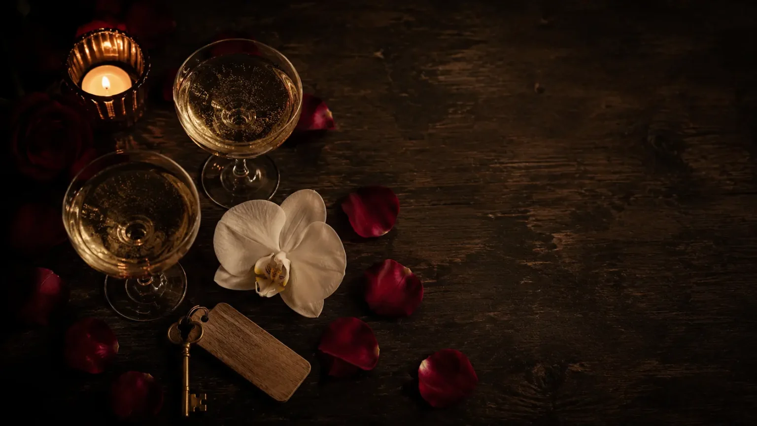 Ambiance romantique aux chandelles pour réserver une love room sur Airbnb